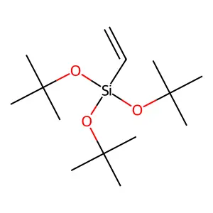 Silane, tris(1,1-dimethylethoxy)ethenyl- structure
