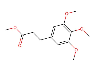 Methyl 3-(3,4,5-trimethoxyphenyl)propanoate structure