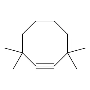 Cyclooctyne, 3,3,8,8-tetramethyl- structure