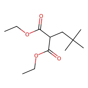 Diethyl(2,2-dimethylpropyl)propanedioate structure
