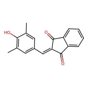 2-[(4-Hydroxy-3,5-dimethylphenyl)methylidene]-1H-indene-1,3(2H)-dione structure