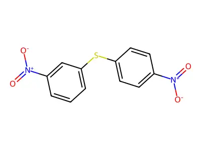 1-Nitro-3-((4-nitrophenyl)thio)benzene structure
