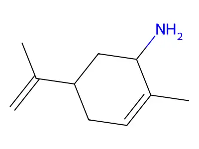 5-Isopropenyl-2-methyl-cyclohex-2-enylamine structure