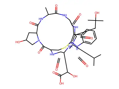 Phallacidin, 3-(4-hydroxy-L-leucine)- structure