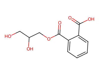 1,2-Benzenedicarboxylic acid, ester with 1,2,3-propanetriol structure