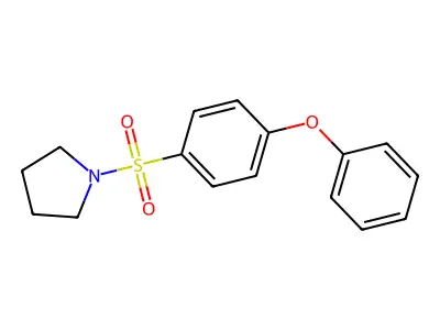 1-(4-Phenoxyphenyl)sulfonylpyrrolidine structure