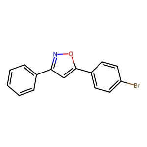 Isoxazole, 5-(4-bromophenyl)-3-phenyl- structure