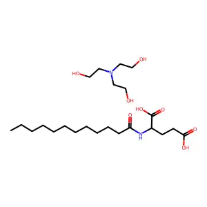 三乙醇胺月桂酰谷氨酸酯 structure