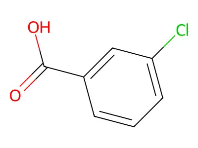3-氯苯甲酸 structure