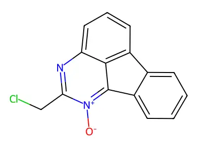 2-(Chloromethyl)-1-oxo-1lambda~5~-indeno[1,2,3-de]quinazoline structure