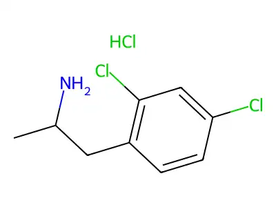 1-(2,4-Dichlorophenyl)propan-2-amine--hydrogen chloride (1/1) structure