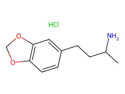 4-(2H-1,3-Benzodioxol-5-yl)butan-2-amine--hydrogen chloride (1/1) structure
