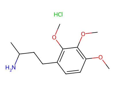 4-(2,3,4-Trimethoxyphenyl)butan-2-amine--hydrogen chloride (1/1) structure