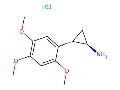 Cyclopropanamine, 2-(2,4,5-trimethoxyphenyl)-, hydrochloride, trans- structure