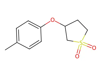 3-(4-Methylphenoxy)thiolane-1,1-dione structure