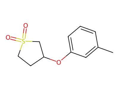 1-Hydroxy-3-(3-methylphenoxy)thiolan-1-one structure