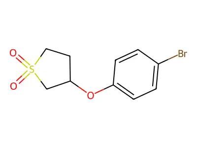 3-(4-Bromophenoxy)tetrahydrothiophene 1,1-dioxide structure