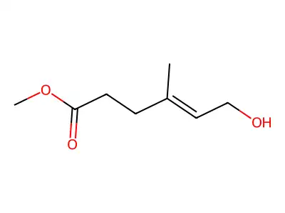 4-Hexenoic acid, 6-hydroxy-4-methyl-, methyl ester, (E)- structure