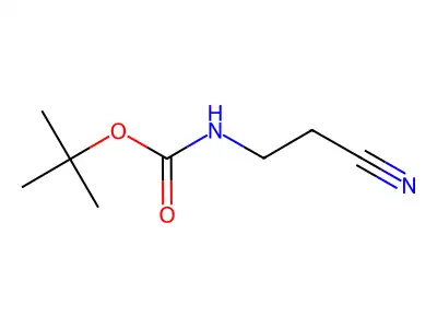 tert-butyl N-(2-cyanoethyl)carbamate structure