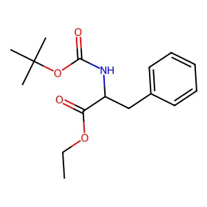 ethyl (2S)-2-[(2-methylpropan-2-yl)oxycarbonylamino]-3-phenylpropanoate structure