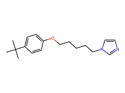 1-[5-(4-Tert-butylphenoxy)pentyl]imidazole structure