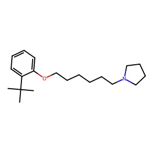 1-[6-(2-Tert-butylphenoxy)hexyl]pyrrolidine structure