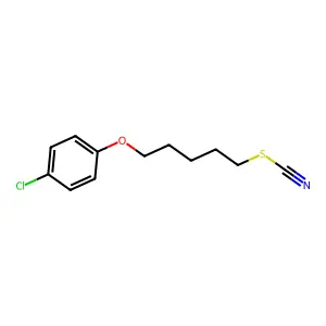 5-(4-Chlorophenoxy)pentyl thiocyanate structure