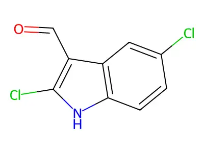 2,5-dichloro-1H-indole-3-carbaldehyde structure