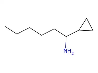 1-Cyclopropylhexan-1-amine structure