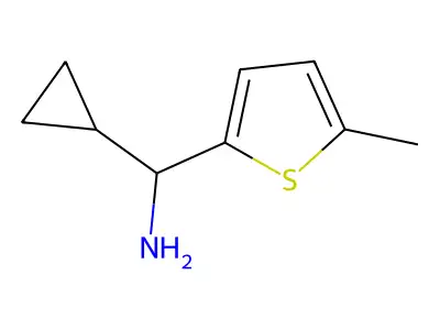 1-Cyclopropyl-1-(5-methylthiophen-2-YL)methanamine structure