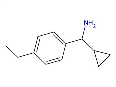 Cyclopropyl(4-ethylphenyl)methanamine structure