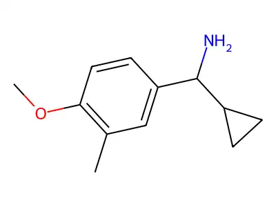 Cyclopropyl(4-methoxy-3-methylphenyl)methanamine structure