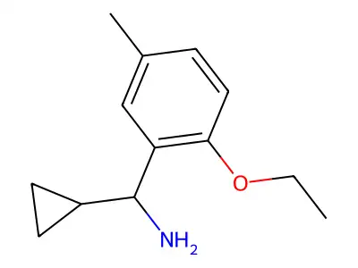 1-Cyclopropyl-1-(2-ethoxy-5-methylphenyl)methanamine structure