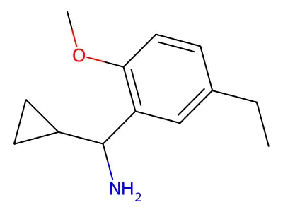 1-Cyclopropyl-1-(5-ethyl-2-methoxyphenyl)methanamine structure