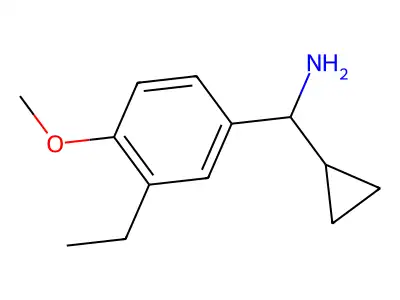 1-Cyclopropyl-1-(3-ethyl-4-methoxyphenyl)methanamine structure