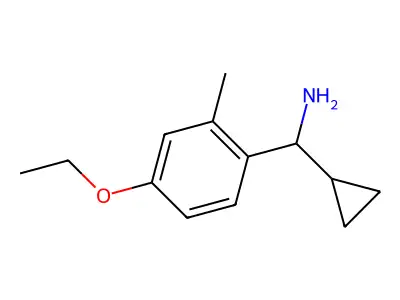 1-Cyclopropyl-1-(4-ethoxy-2-methylphenyl)methanamine structure