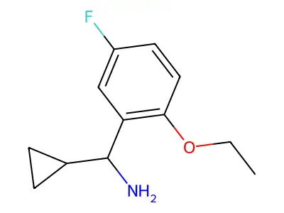 1-Cyclopropyl-1-(2-ethoxy-5-fluorophenyl)methanamine structure