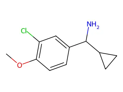 (3-Chloro-4-methoxyphenyl)(cyclopropyl)methanamine structure