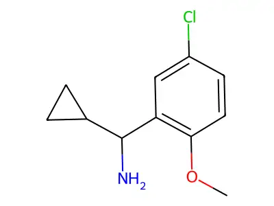 1-(5-Chloro-2-methoxyphenyl)-1-cyclopropylmethanamine structure