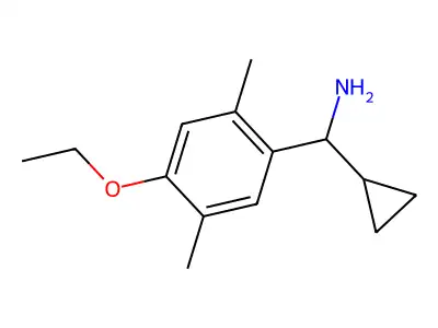 1-Cyclopropyl-1-(4-ethoxy-2,5-dimethylphenyl)methanamine structure