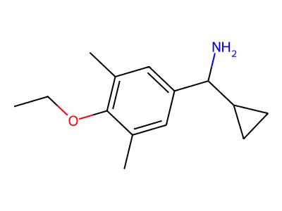 1-Cyclopropyl-1-(4-ethoxy-3,5-dimethylphenyl)methanamine structure