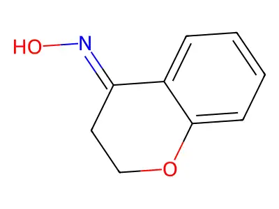 4H-1-Benzopyran-4-one, 2,3-dihydro-, oxime structure