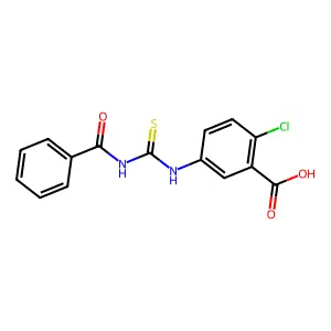 5-(Benzoylcarbamothioylamino)-2-chlorobenzoic acid structure