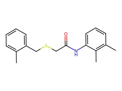 N-(2,3-dimethylphenyl)-2-{[(2-methylphenyl)methyl]sulfanyl}acetamide structure