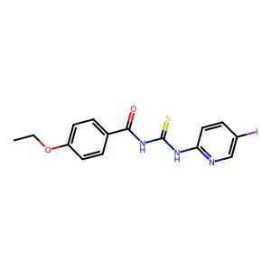 4-ethoxy-N-[(5-iodopyridin-2-yl)carbamothioyl]benzamide structure