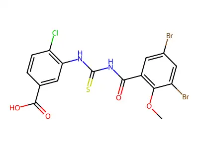 4-CHLORO-3-[[[ AMINO]THIOXOMETHYL]AMINO]-BENZOICACID structure