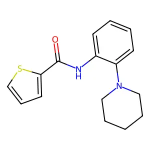 N-(2-piperidin-1-ylphenyl)thiophene-2-carboxamide structure