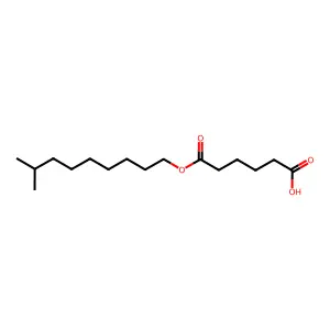 Isodecyl hydrogen adipate structure