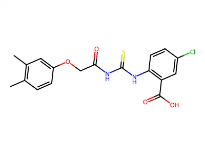 5-CHLORO-2-[[[[ ACETYL]AMINO]THIOXOMETHYL]AMINO]-BENZOICACID structure