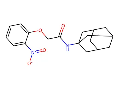 N-(1-adamantyl)-2-(2-nitrophenoxy)acetamide structure